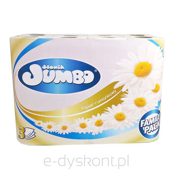 Słonik Jumbo Papier Toaletowy Rumianek 24 Rolki 3-Warstwowy