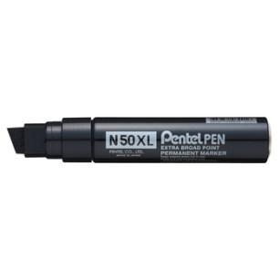 Pentel Extra gruby marker ze ściętą końcówką N50XL - czarny x 1