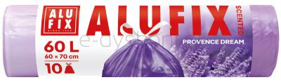 Alufix Worki na śmieci, lawendowe, HDPE, 60l, 10 szt., fioletowe