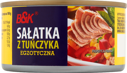 B&A Sałatka Z Tuńczyka Egzotyczna 185G 