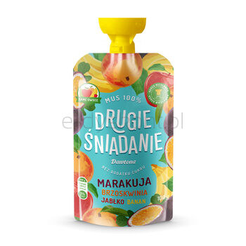 Dawtona Drugie Śniadanie Mus Jabłko-Brzoskwnia-Banan-Marakuja 100G