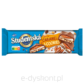 Studentska Czekolada Caramel  Cookies 235G