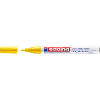 Edding Marker olejowy połyskujący e-751 1-2 mm, żółty [BIURO]