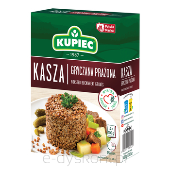 Kupiec Kasza Gryczana Prażona 4X100 G