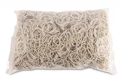 Office Products Gumki recepturki średnica 30mm, 1,5x1,5mm, 60% kauczuku, 1000g, zgrzewka, białe