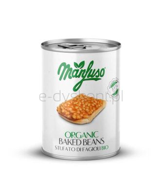 Manfuso Fasola Biała W Sosie Pomidorowym Bio 400 G/ 240 G