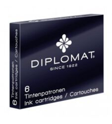 Diplomat Naboje Do Piór 6Szt., Czarne