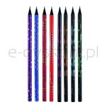 Keyroad Ołówek drewniany HB, okrągły, holograficzny, 48 szt., w tubie - 2
