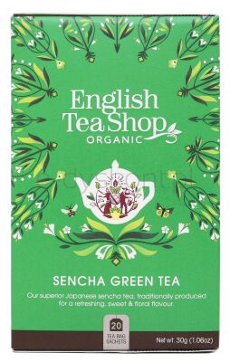 English Tea Shop Herbata Zielona Sencha (20X2) Bio 30 G