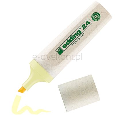 Edding Zakreślacz E-24 Ecoline 2-5 Mm, Pastelowy Żółty