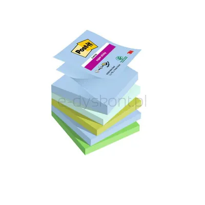 Bloczek Samoprzylepny Post-It® Super Sticky Z-Notes (R330-5Ss-Oas), 76X76Mm, 5X90 Kart.