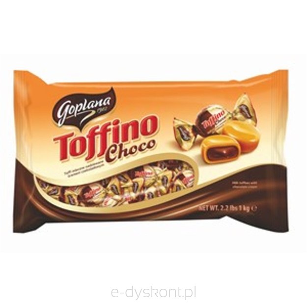 Solidarność Toffino Czekoladowe Toffi Mleczne Nadziewane 1 Kg