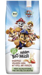 Pure & Fun Musli pełnoziarniste jabłko-truskawka BIO 375 g Psi Patrol