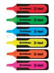Donau Zakreślacz Fluorescencyjny D-Text, 1-5Mm (Linia), Czerwony  - 3