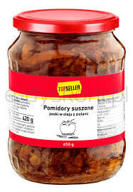 Tge Pomidory Suszone paski w oleju z ziołami 650 g
