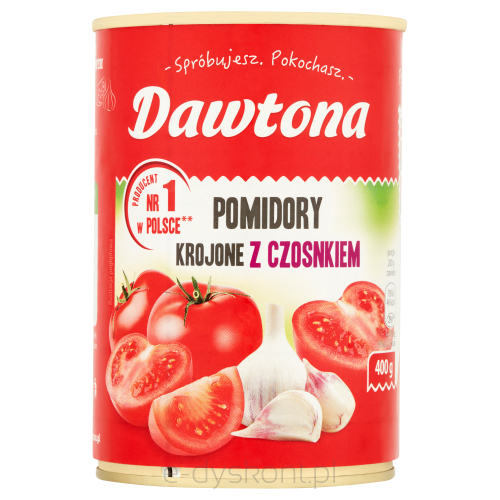 Dawtona Pomidory Krojone Z Czosnkiem 400G 