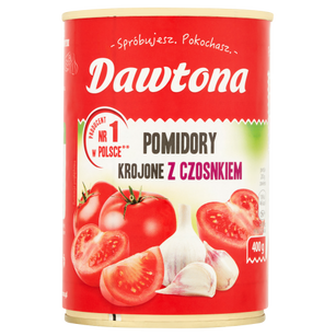 Dawtona Pomidory Krojone Z Czosnkiem 400G 