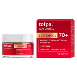 Tołpa age vitality krem do twarzy przeciwzmarszczkowy, odżywczy 70+, 50 ml