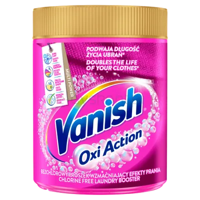 Vanish Oxi Action Pink Odplamiacz Do Tkanin W Proszku 470G