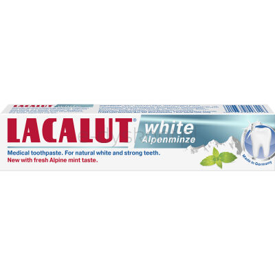 Lacalut Pasta Do Zębów White Alpenminze 75 Ml