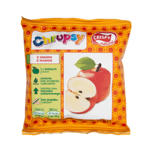 Crispy Natural Chipsy Jabłk/Sok Mango 18G 