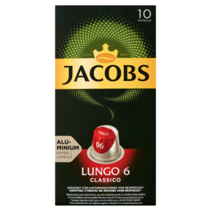 Jacobs Lungo 6 Classico Kawa Mielona W Kapsułkach 52G (10Szt)