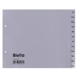 Dez-Jan Przekładki polypropylenowa, 2/3 A4 szare