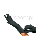 Rękawice nitrylowe bezpudrowe MAXTER, 100 szt., rozmiar XS, czarne - 4