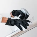 Rękawice nitrylowe bezpudrowe MAXTER, 100 szt., rozmiar XS, czarne - 5