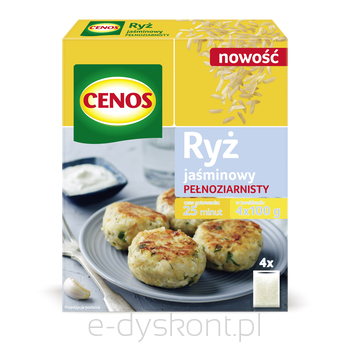 Cenos Ryż Jaśminowy Pełnoziarnisty 4X100 G