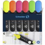 Schneider Zestaw zakreślaczy Job, 1-5 mm, 6 szt., pudełko z zawieszką, mix kolorów  - 2