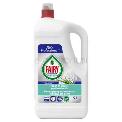 Płyn do mycia naczyń FAIRY Sensitive, profesjonalny, 5l