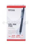 Office Products Długopis automatyczny żelowy  gr. linii 0,25mm, dł. linii 1200m, czarny - 3