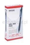 Office Products Długopis automatyczny żelowy  gr. linii 0,25mm, dł. linii 1200m, czarny - 4