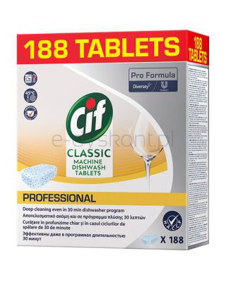 CIF Tabletki do zmywarki Diversey, 188 sztuk, classic