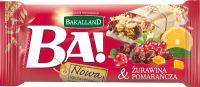 Bakalland Ba! żurawina & pomarańcza Baton zbożowy 40 g