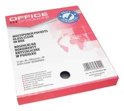 Office Products Koszulki na dokumenty PP, A4, krystal, 55mikr., 100szt., w pudełku