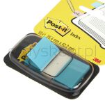 Post-It Zakładki Indeksujące (680-23), Pp, 25,4X43,2Mm, 50 Kart., Jaskrawoniebieskie  - 2