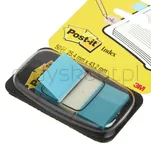 Post-It Zakładki Indeksujące (680-23), Pp, 25,4X43,2Mm, 50 Kart., Jaskrawoniebieskie  - 2
