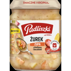 Pudliszki Zupa żurek z kiełbasą i boczkiem 440g