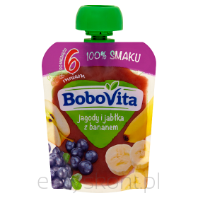 Bobovita Jagody I Jabłka Z Bananem Po 6 Miesiącu 80 G