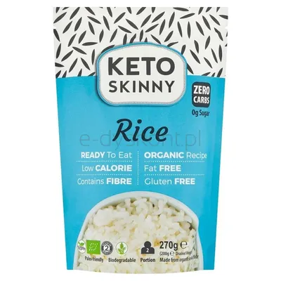 Makaron Z Konjac W Kształcie Ryżu Bezglutenowy Bio 270 G