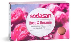 Mydło w kostce róża & pelargonia BIO 100 g