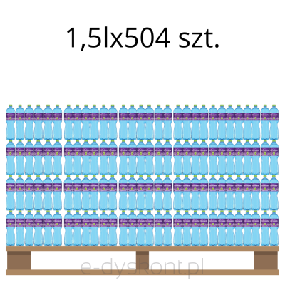 Woda Ustronianka Z Jodem Lekkogazowana 1,5Lx504 szt.(Paleta)