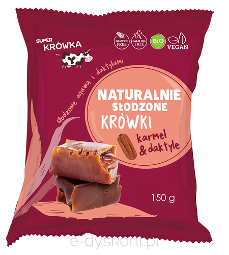 Krówki Słodzone Agawą I Daktylami Bezmleczne Bezglutenowe Bio 150 G - Me Gusto (Super Krówka) [BIO]