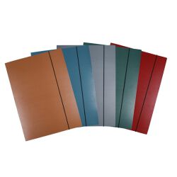 Office Products Teczka z gumką Natura, karton/lakier, A4, 300gsm, 3-skrz., mix kolorów 