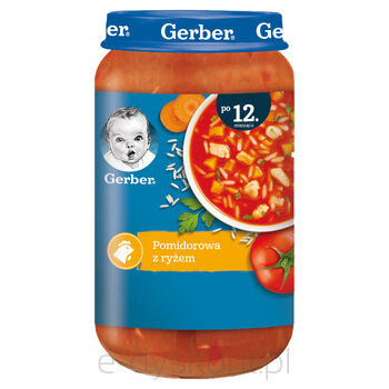 Gerber Junior Zupka Pomidorowa Z Ryżem Po 12 Miesiącu 250G