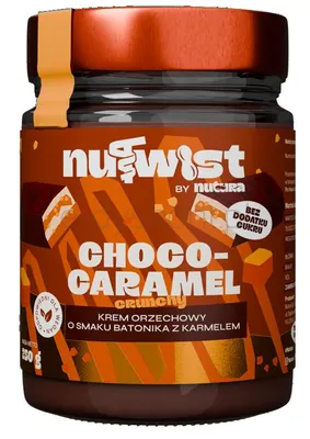 Nutwist - Krem orzechowy o smaku batonika karmelowo - czekoladowego bez dodatku cukru 250g