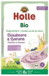 Holle Kaszka ryżowa Mleczna na bazie mleka koziego jagodowo-bananowa od 6 miesiąca życia BIO 200 g