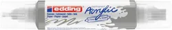 Marker akrylowy 3D e-5400 EDDING, podwójny, 2-3 mm, 5-10 mm, matowe srebro